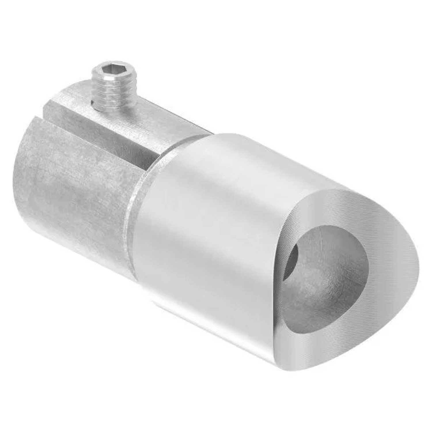 FeNau Rohrverbinder 90 Grad V2A Für Ø 33,7 mm Rohr Auf Ø 42,4 mm Mit Klemmschraube