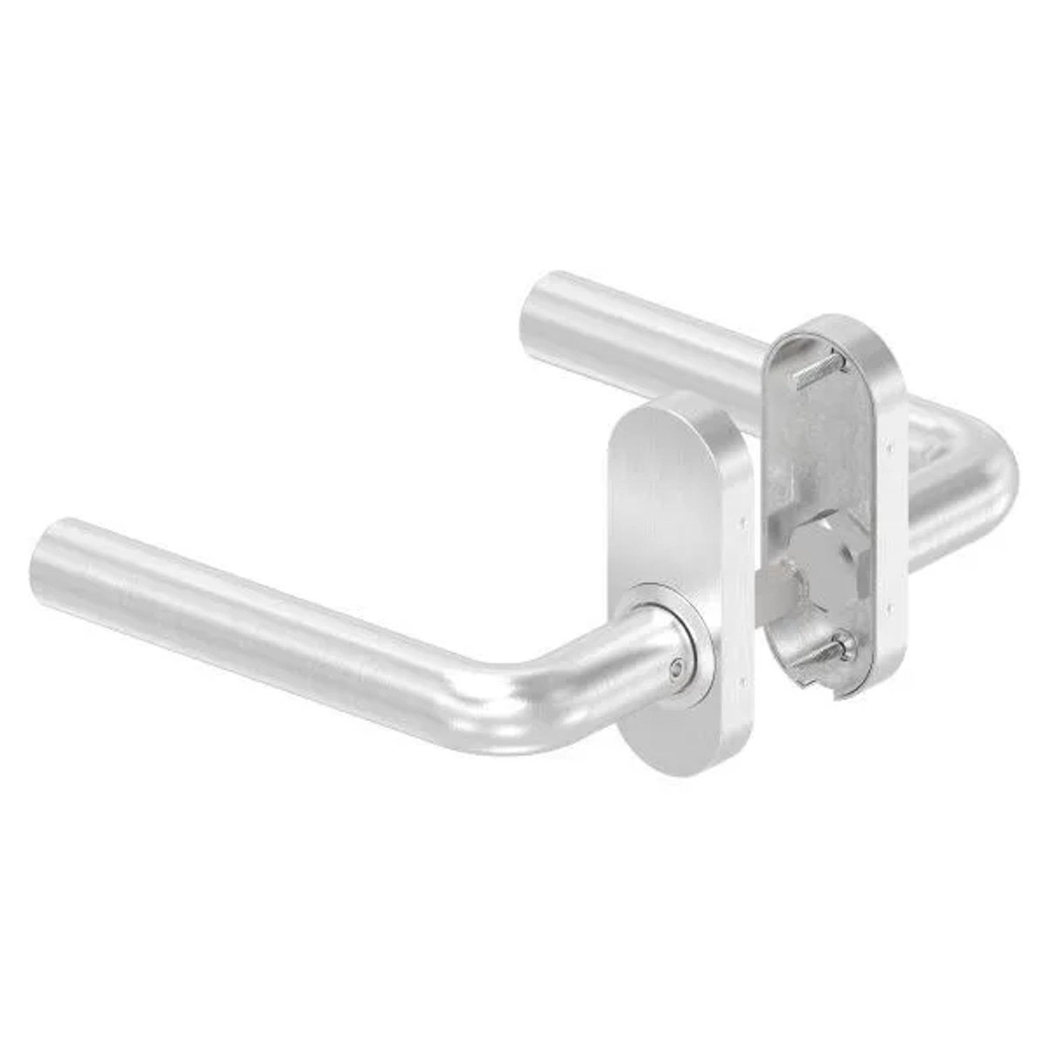 FeNau Türdrücker-Paar Edelstahl V2A 8 mm Stift Für 30-60 mm Kastendicke Feststehend Rechts