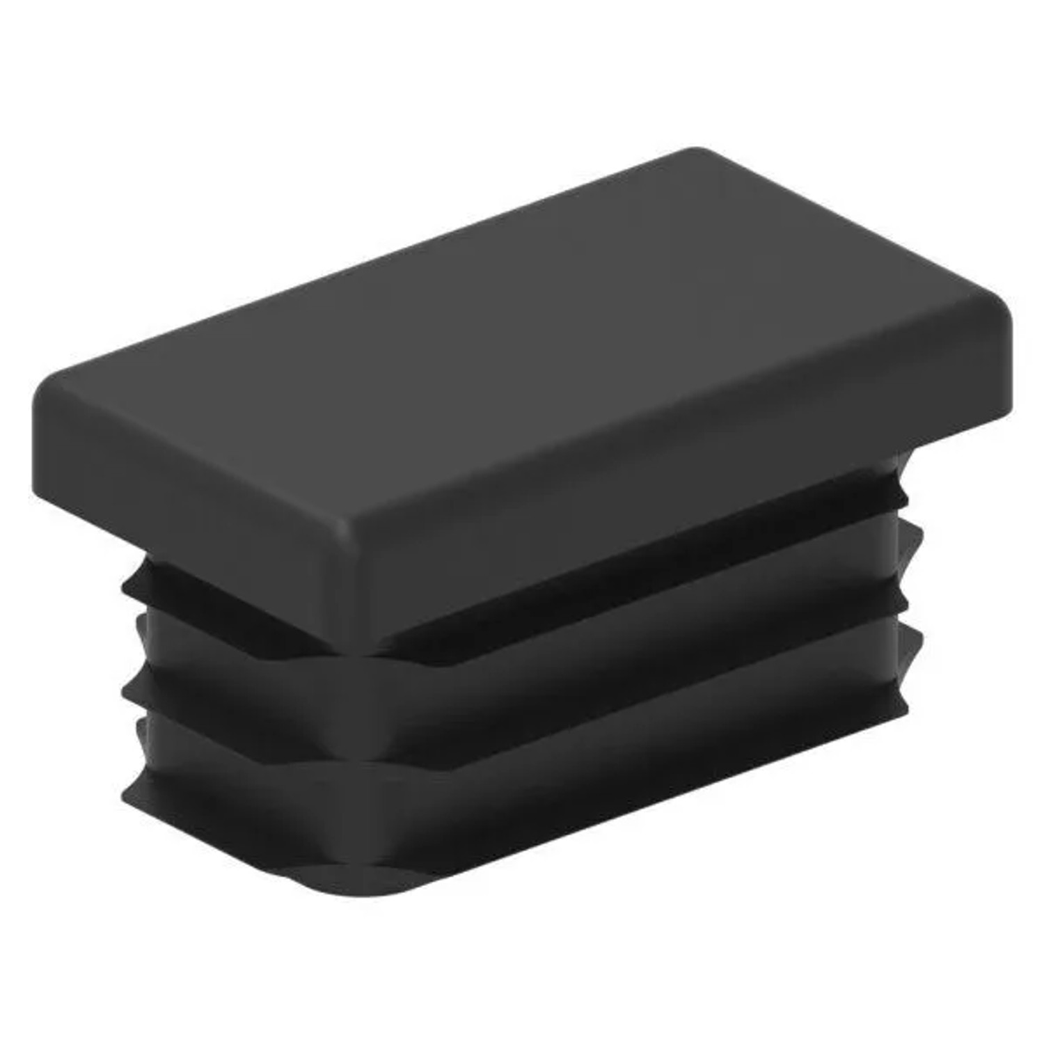FeNau Kunststoffkappe Kunststoff Für Rechteckrohr 35 X 20 mm Schwarz