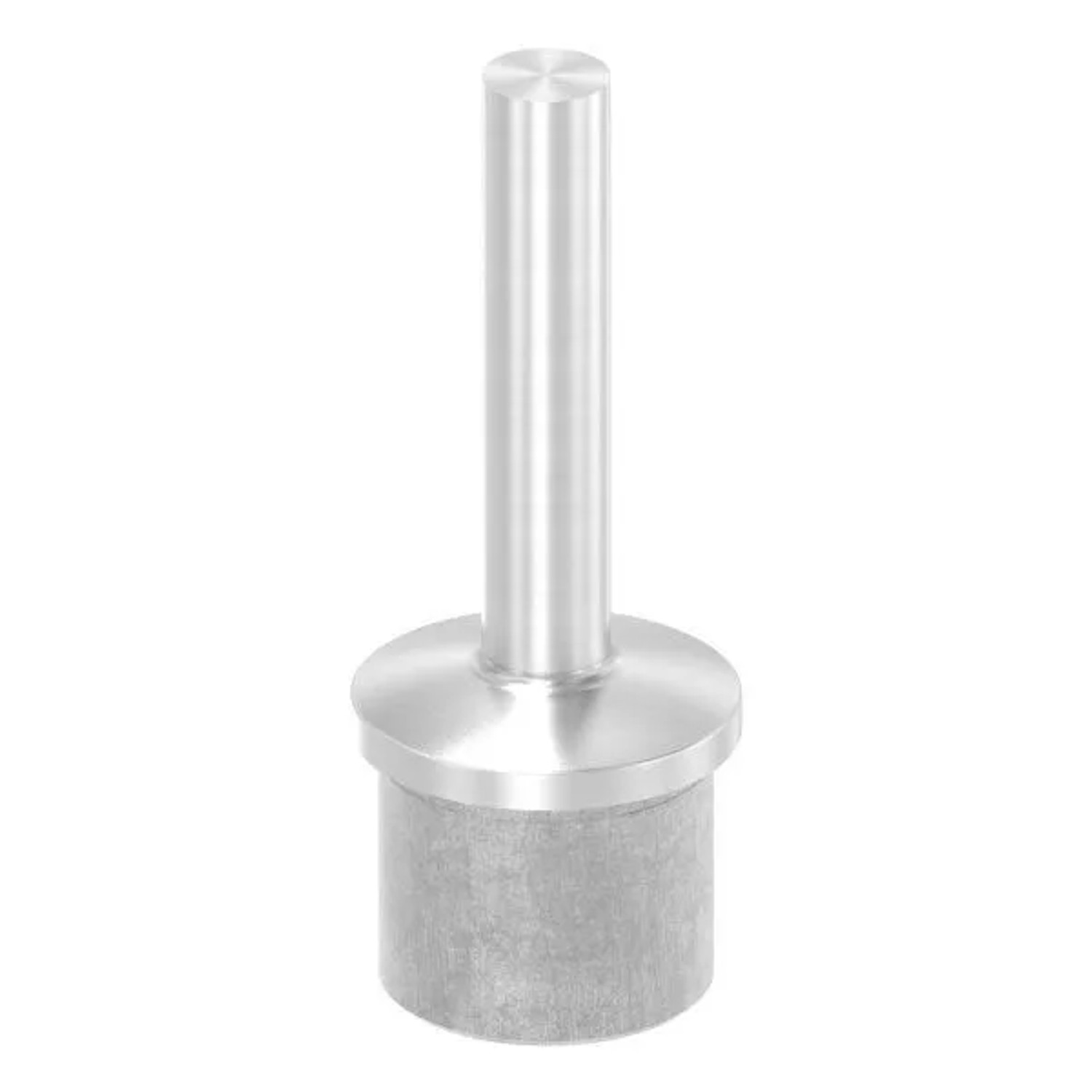 FeNau Rohrabschlussstopfen V2A Für Rohr Ø 42,4 X 3,0 mm Mit Stift Ø 14 mm Zum Einkleben/Anschweißen