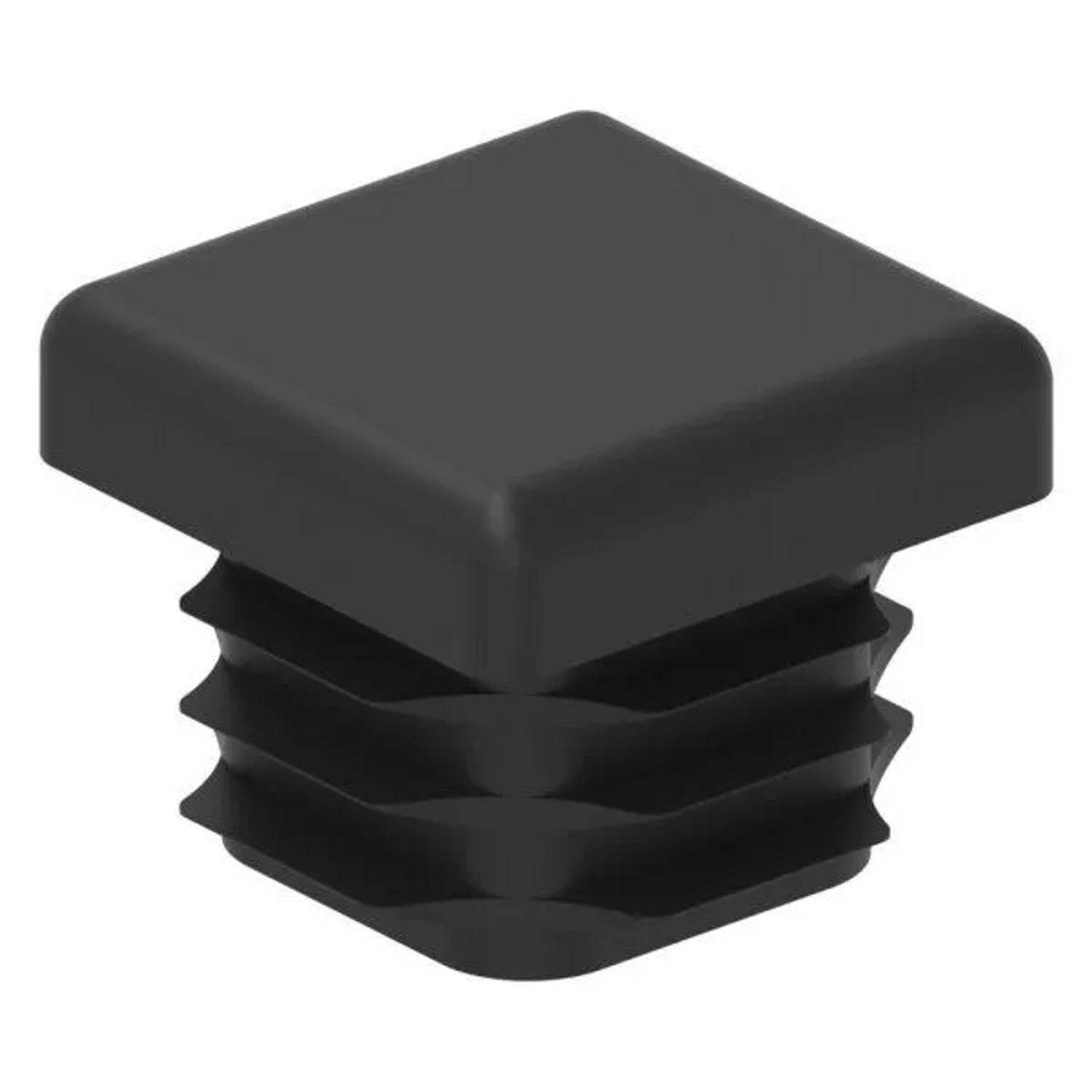 FeNau Einsteckkappe Kunststoff Für Quadratrohr 20 X 20 mm Wandstärke 1,5-2,0 mm Schwarz