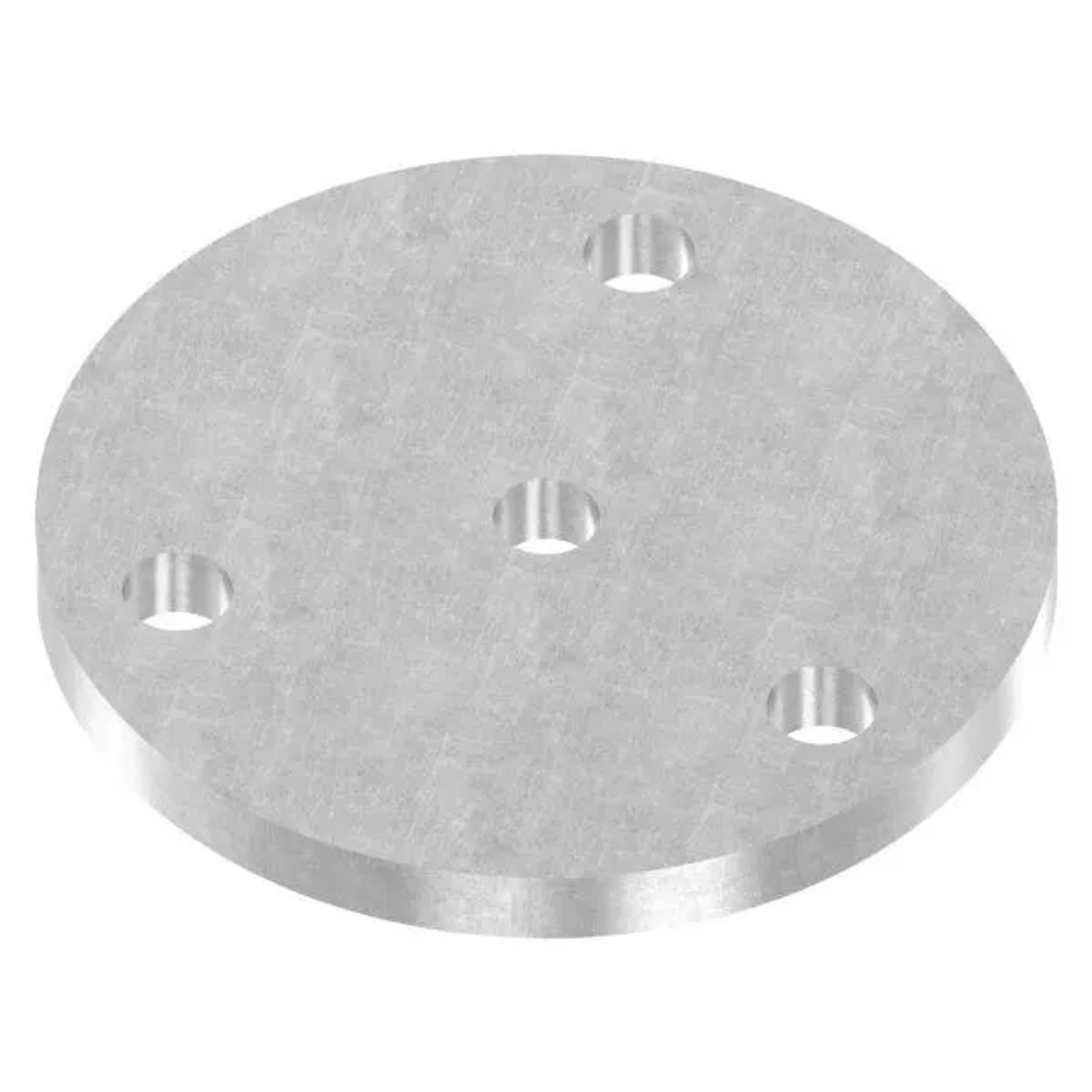 FeNau Ankerplatte Stahl Roh Ø 120 X 10 mm Mit 3 Bohrungen Ø 13 mm Und Mittelbohrung Ø 12,5 mm