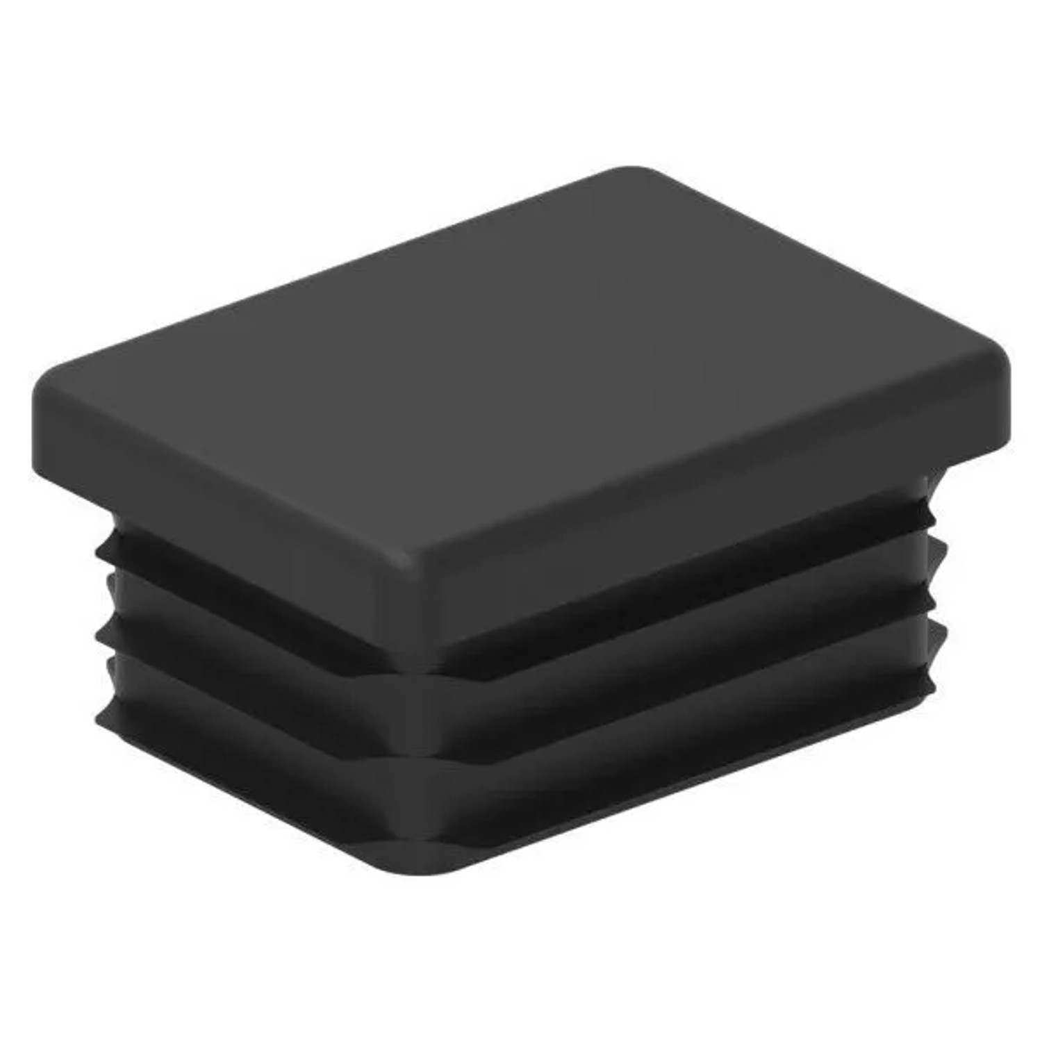 FeNau Kunststoffkappe Schwarz Für Rechteckrohr 40 X 30 mm Wandstärke 1,0-3,0 mm