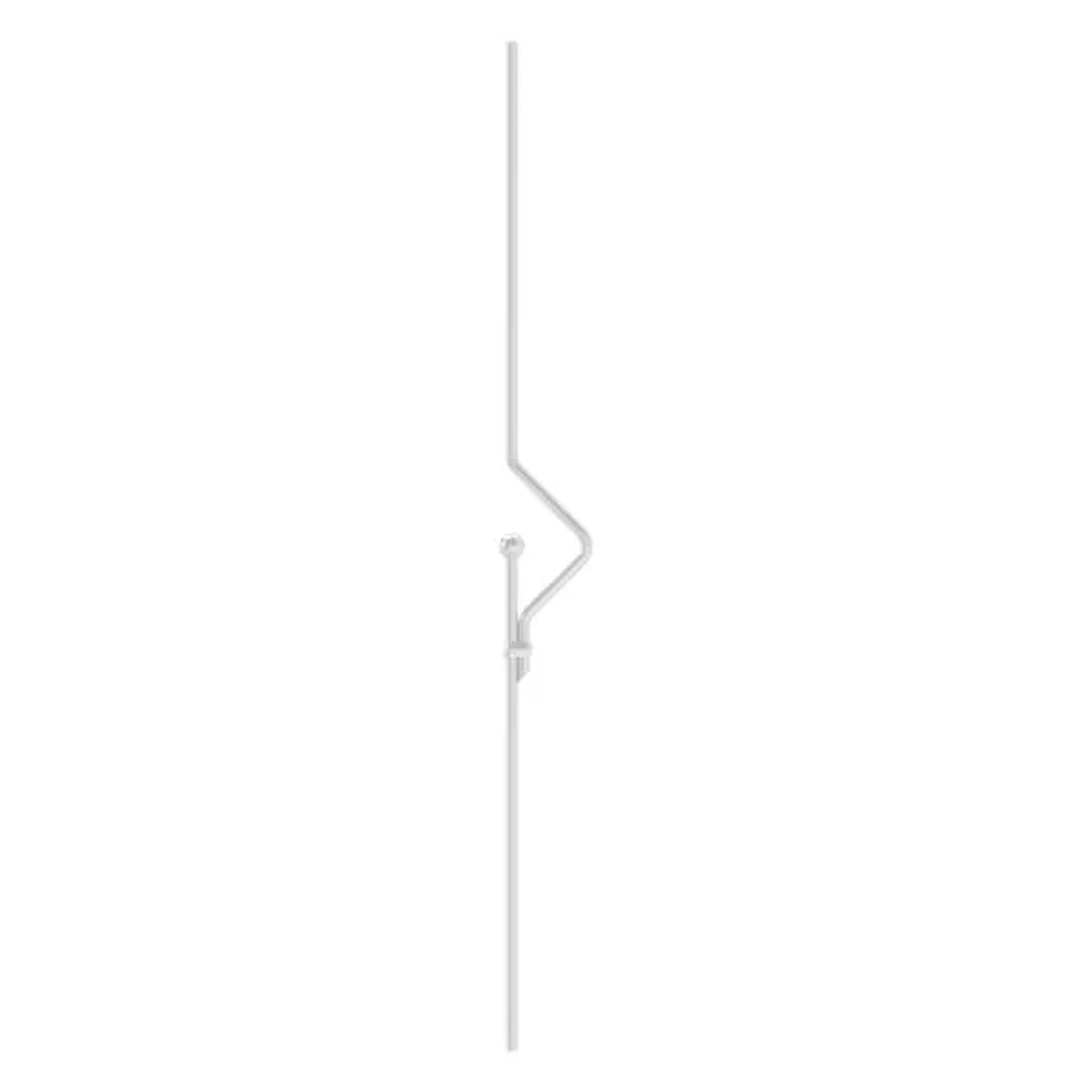 FeNau Zierstab Edelstahl V2A Ø 12 mm Kugel Ø 25 mm L 1000 mm Geschliffen Korn 240