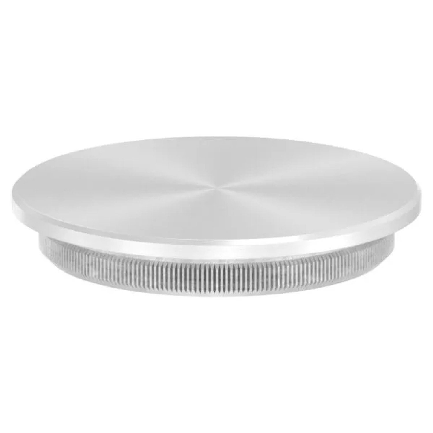 FeNau Einsteckkappe V2A Edelstahl Für Rohr Ø 42,4 mm X 3,0 mm Flach Massiv
