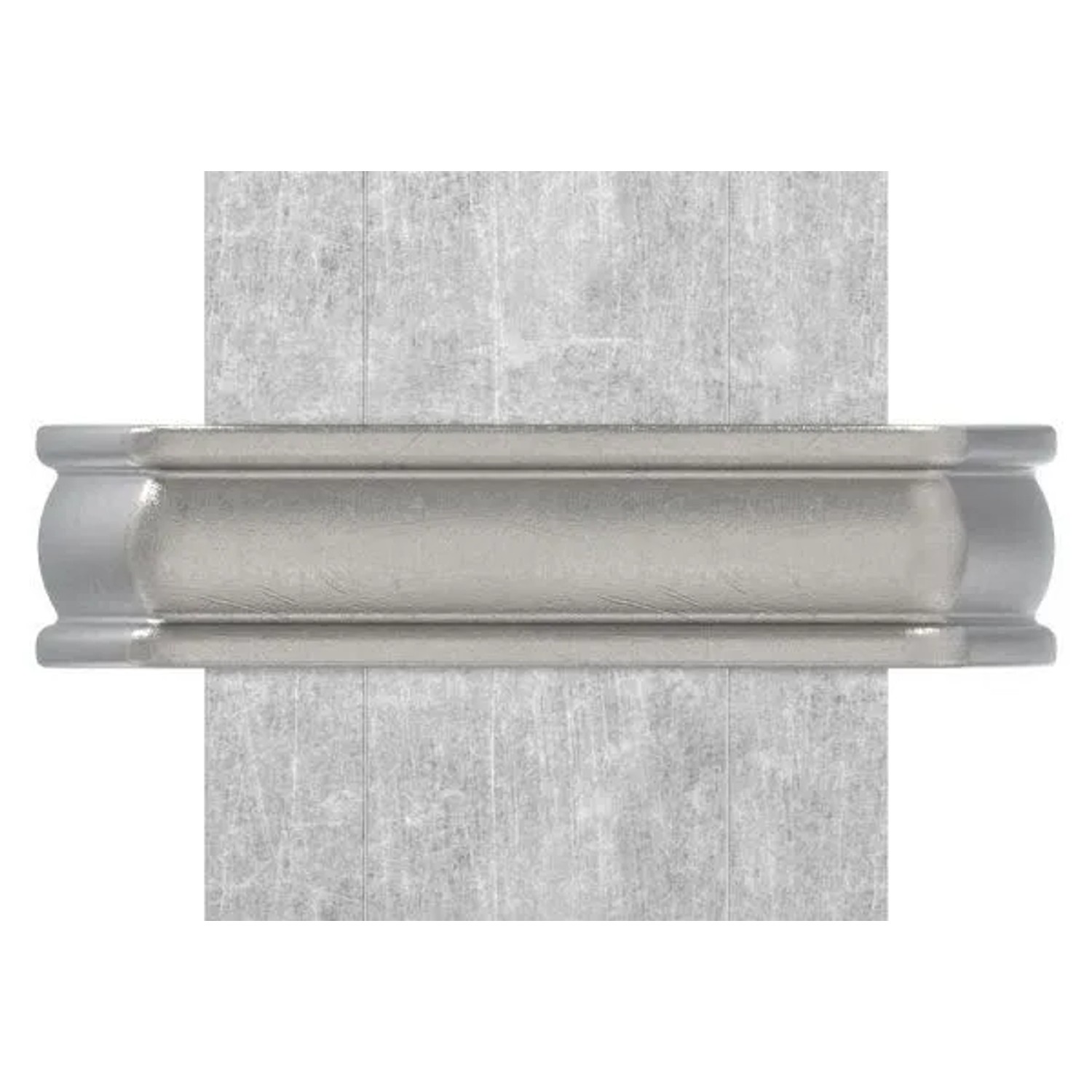 FeNau Fertigbund Zinkdruckguss In Aluoptik 16x4 mm Für 38x39 mm Profile Stark Gebogen