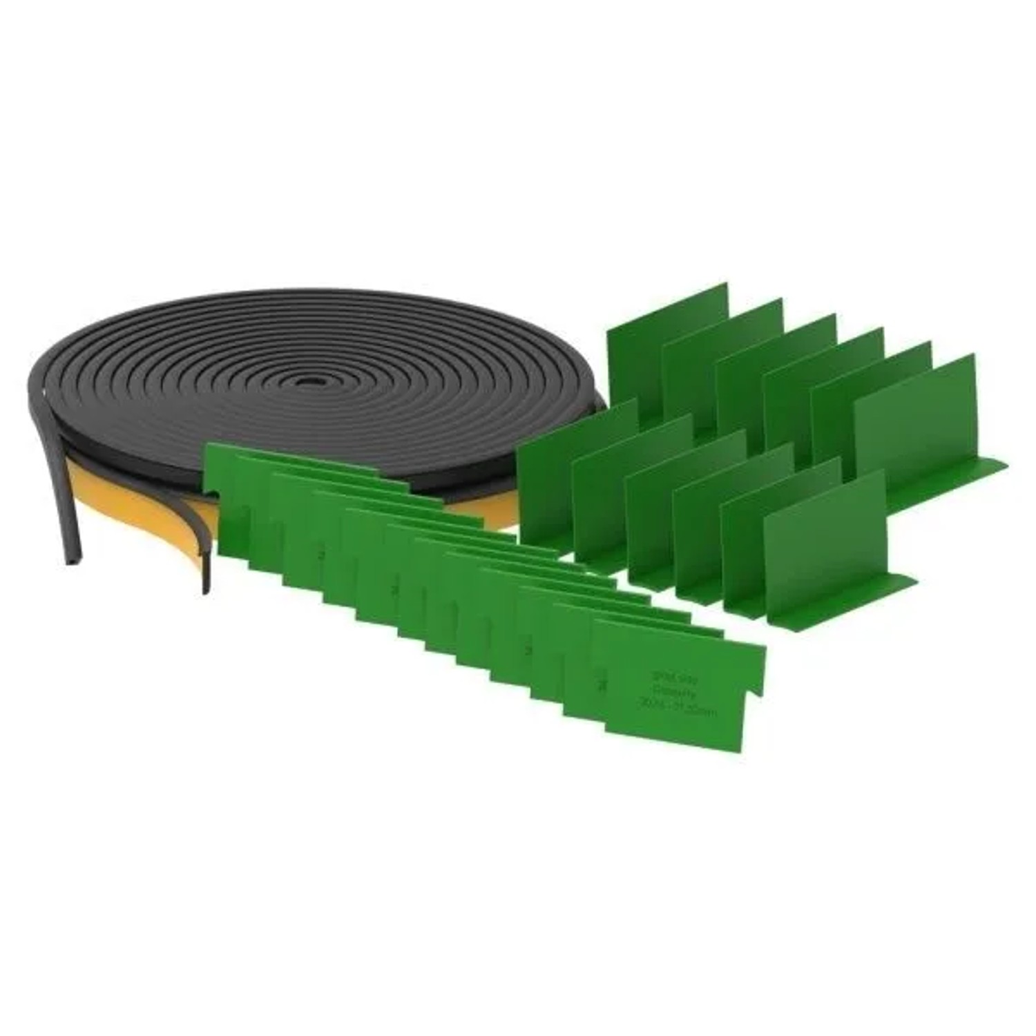 FeNau Montageset Gummi Kunststoff Für Glas 20,76-21,52 mm L = 6000 mm Für Aluprofil