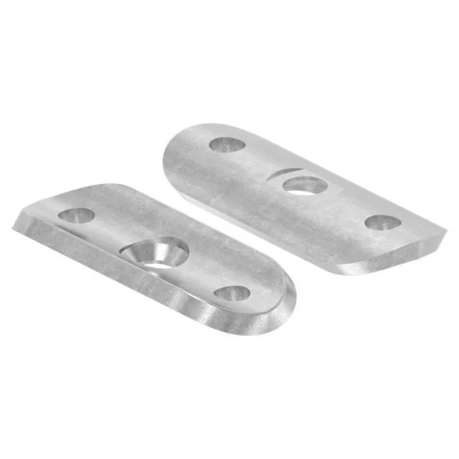 FeNau Handlaufanschlussplatte S235JR Rohranschluss Ø 33,7 mm 64 X 24 X 4 mm