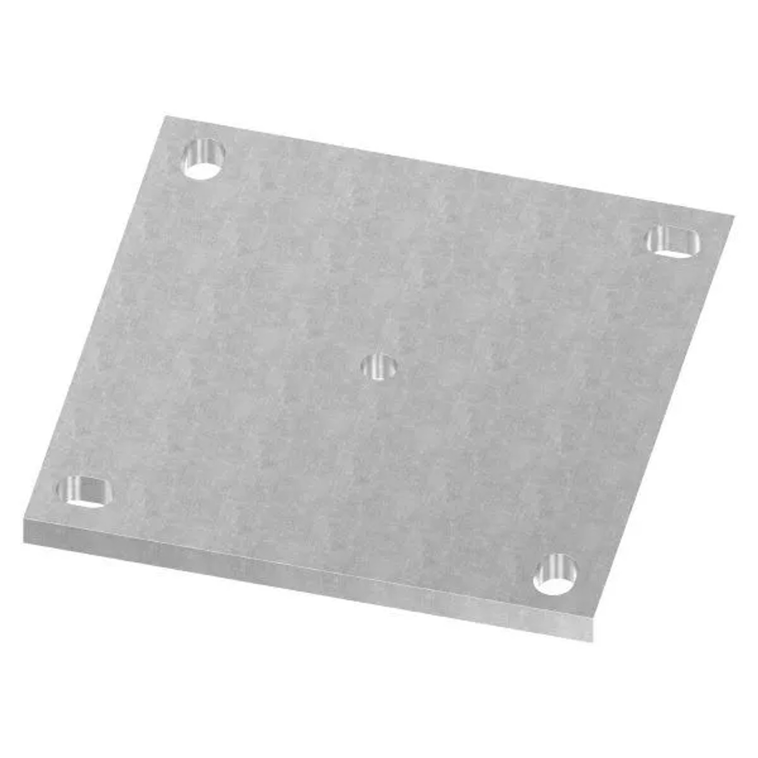 FeNau Ankerplatte Stahl Roh 200 X 200 X 12 mm Mit Langlöchern