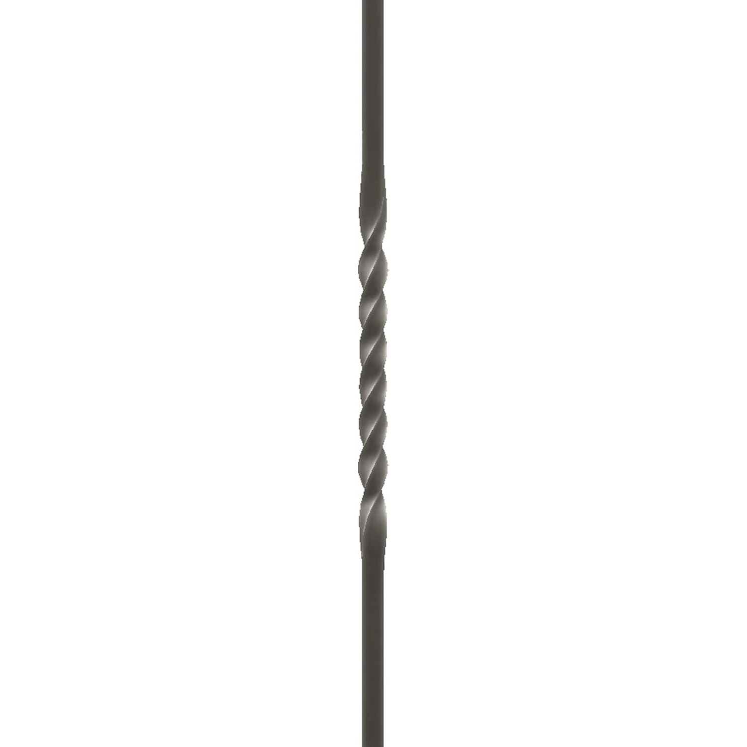 FeNau Schmiedestab Schmiedeeisen Roh 12x12 mm L = 1200 mm 1x Gedreht