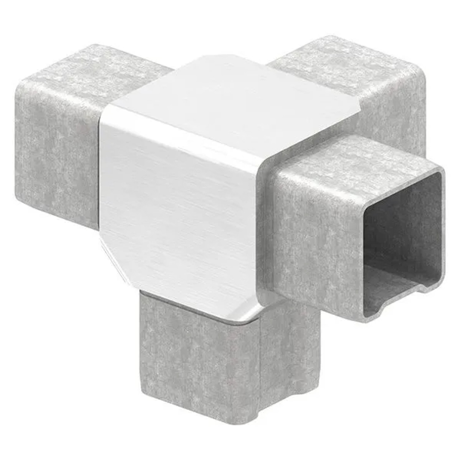 FeNau T-Verbinder V4A Für Rohr 40x40x3 mm Steckbar