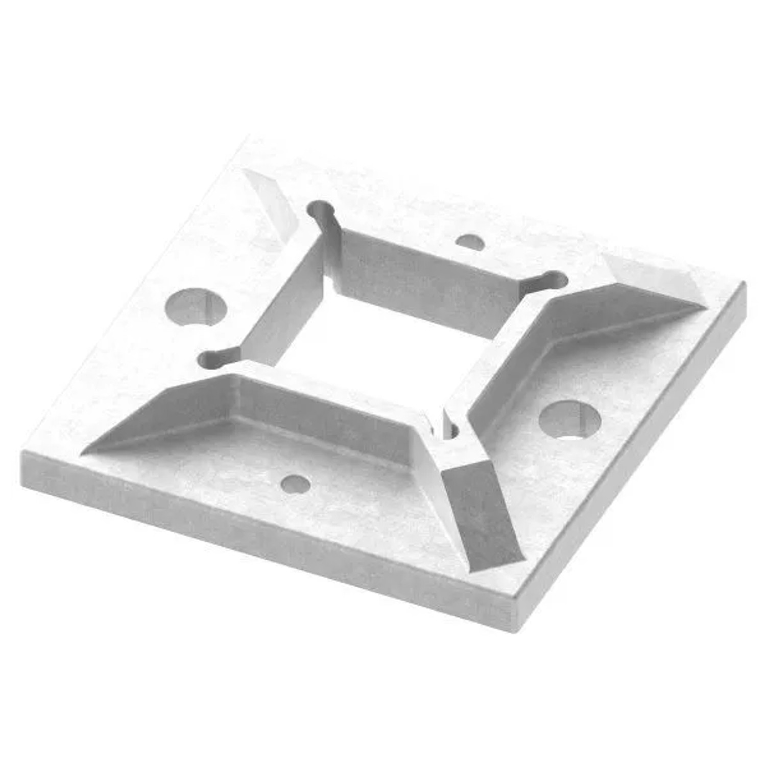 FeNau Ankerplatte Edelstahl V2A 100 X 100 X 8 mm Mit Bohrung 40,2 X 40,2 mm