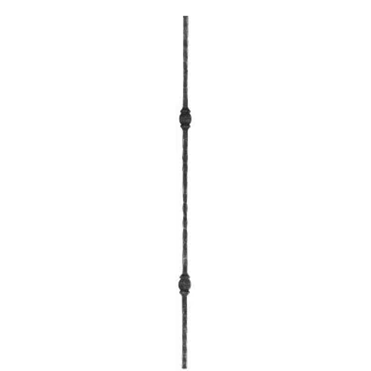 FeNau Knubbelstab Stahl 13 X 13 mm L = 1250 mm Gehämmert 2 Knubbel