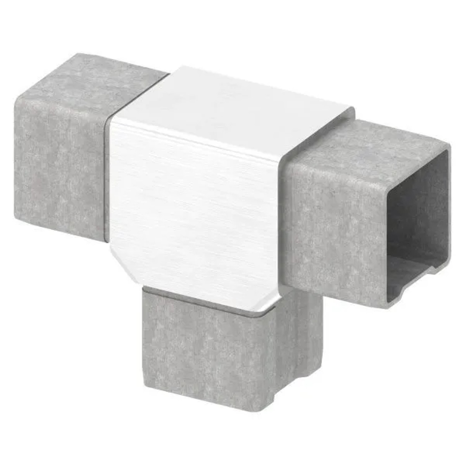 FeNau T-Verbinder V4A Für Rohr 40x40x3 mm Zum Stecken