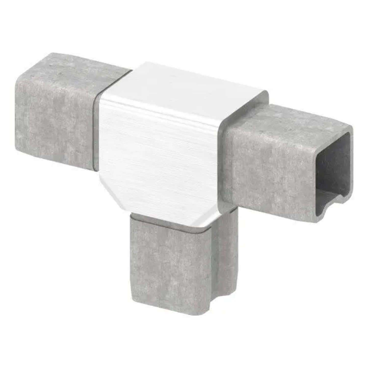 FeNau T-Verbinder V4A Für Rohr 25x25x2,0 mm Zum Stecken