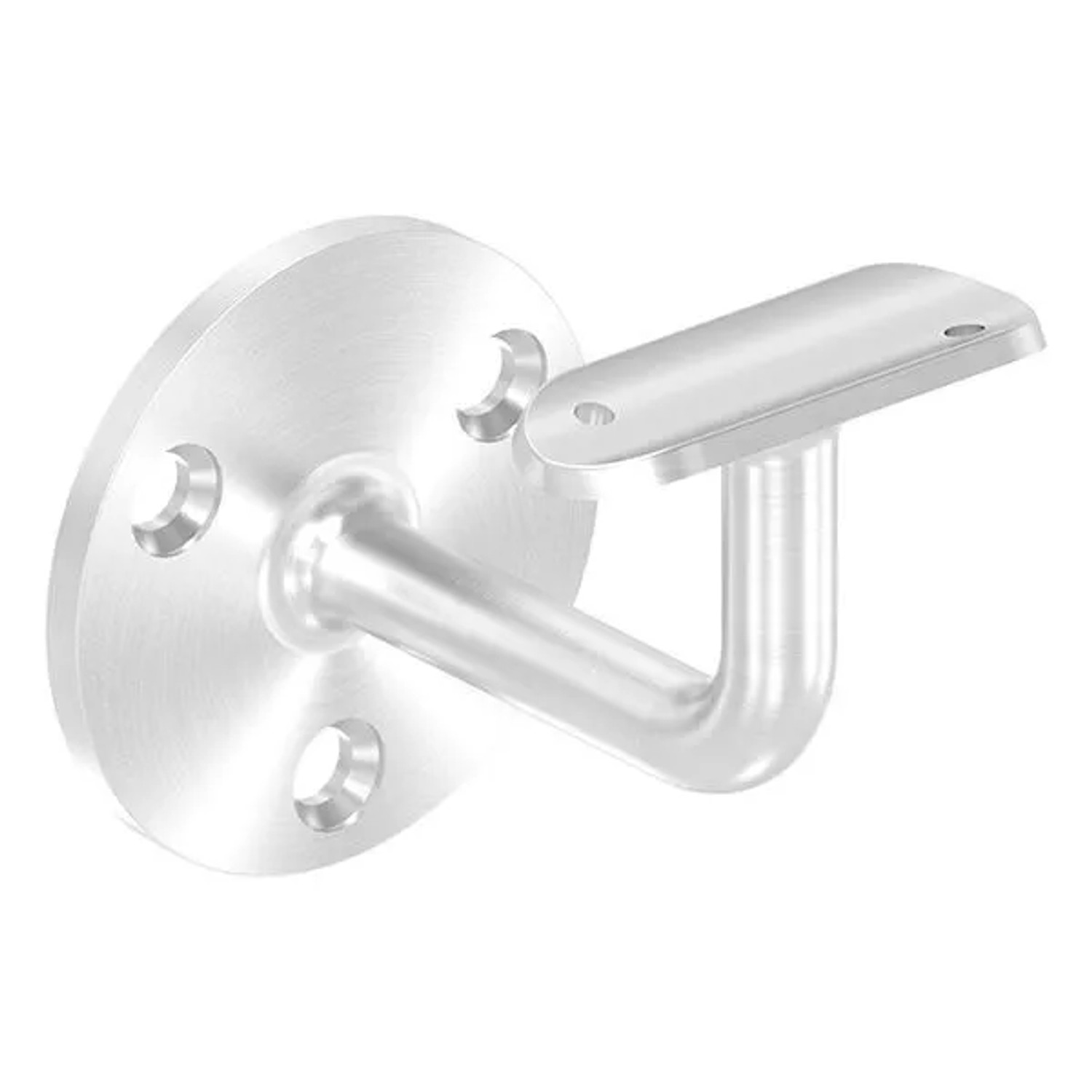 FeNau Handlaufhalter V2A Rohr 42,4 mm Ronde 70x5 mm Wandabstand 75 mm Verschweißt