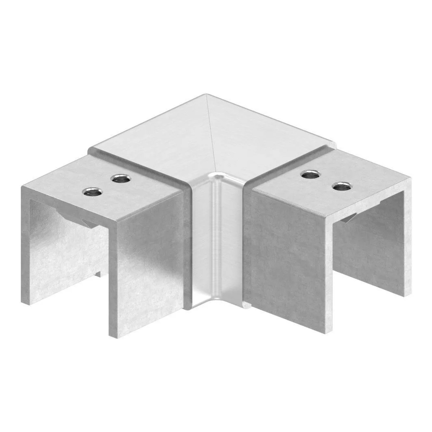 FeNau Eckbogen Edelstahl V4A Für Nutrohr 40x40 mm Horizontal