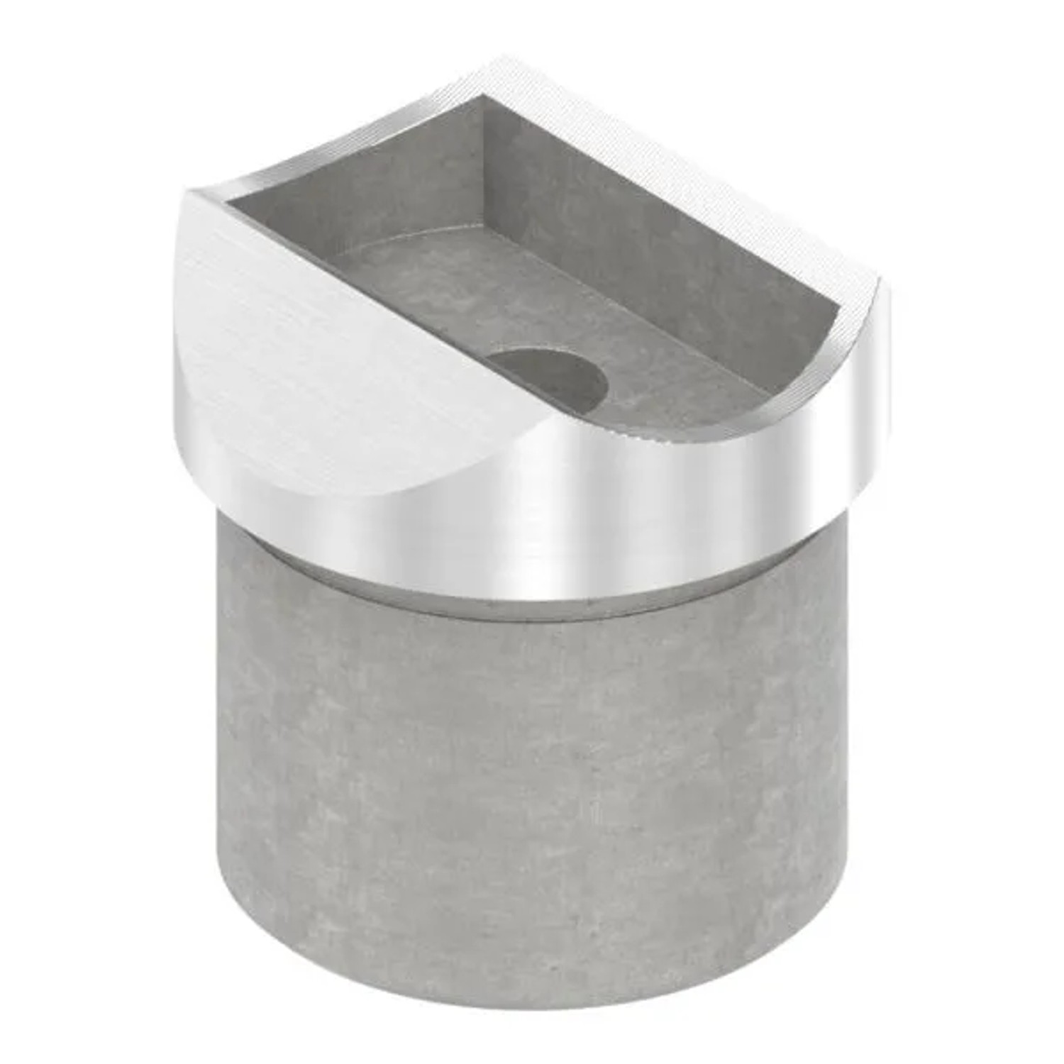 FeNau Rohrsattel V2A Für Rohr Ø 42,4 X 2,5 mm Anschluss Oben