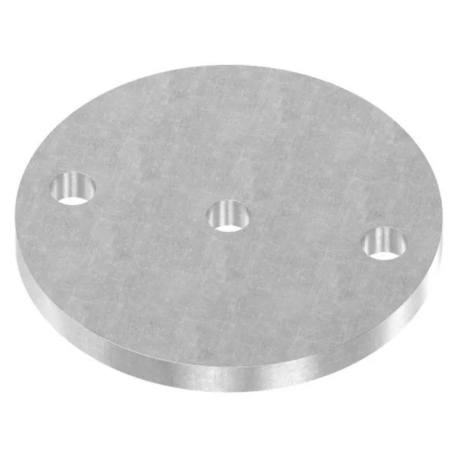 FeNau Ankerplatte Stahl Roh Ø 120 X 10 mm Mit 2 Bohrungen Ø 13 mm Und Mittelloch Ø 12,5 mm