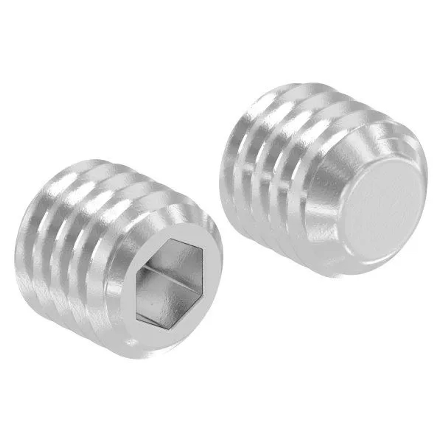 FeNau Gewindestift V2A Edelstahl M5x5 Innensechskant Kegelkuppe DIN 913