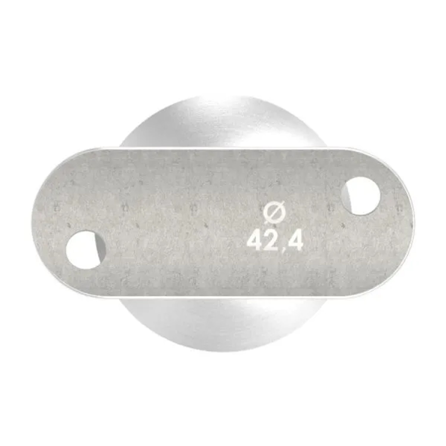 FeNau Handlaufstütze V2A Für Rohr 42,4 mm Halteplatte 42,4 mm Stift 14 mm Zum Einkleben