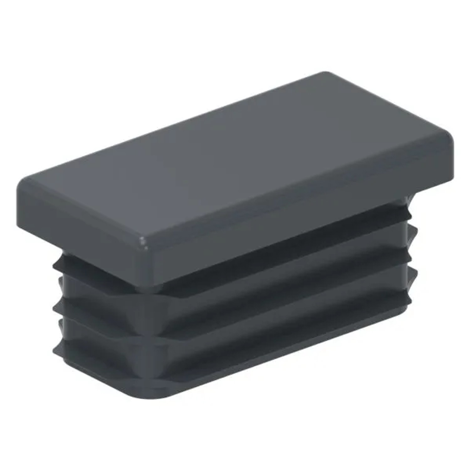 FeNau Kunststoffkappe Kunststoff Für Rechteckrohr 40 X 20 mm RAL 7016 Wandstärke 1,0-3,0 mm