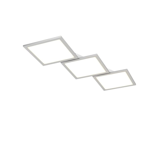 Lucande LED Deckenleuchte Ilira 9956031 Dimmbar mit Leselampe Modern in Alu aus Aluminium 3-flammig Küchenleuchte