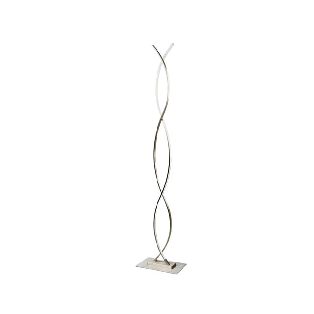 Lindby LED Stehlampe Bobi 9985068 Modern in Alu aus Aluminium 1-flammig Wohnzimmerleuchte