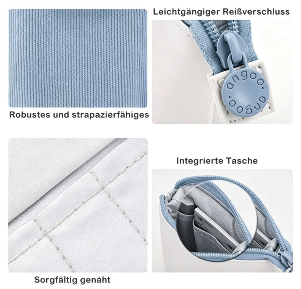 AFKSMILE Federmäppchen Federmäppchen Reißverschluss,2-in-1 Schlampermäppchen und Stifteköcher, Ständer Teleskopisch Mäppchen, Stifteköcher für Teenager Schülerin Bild 3