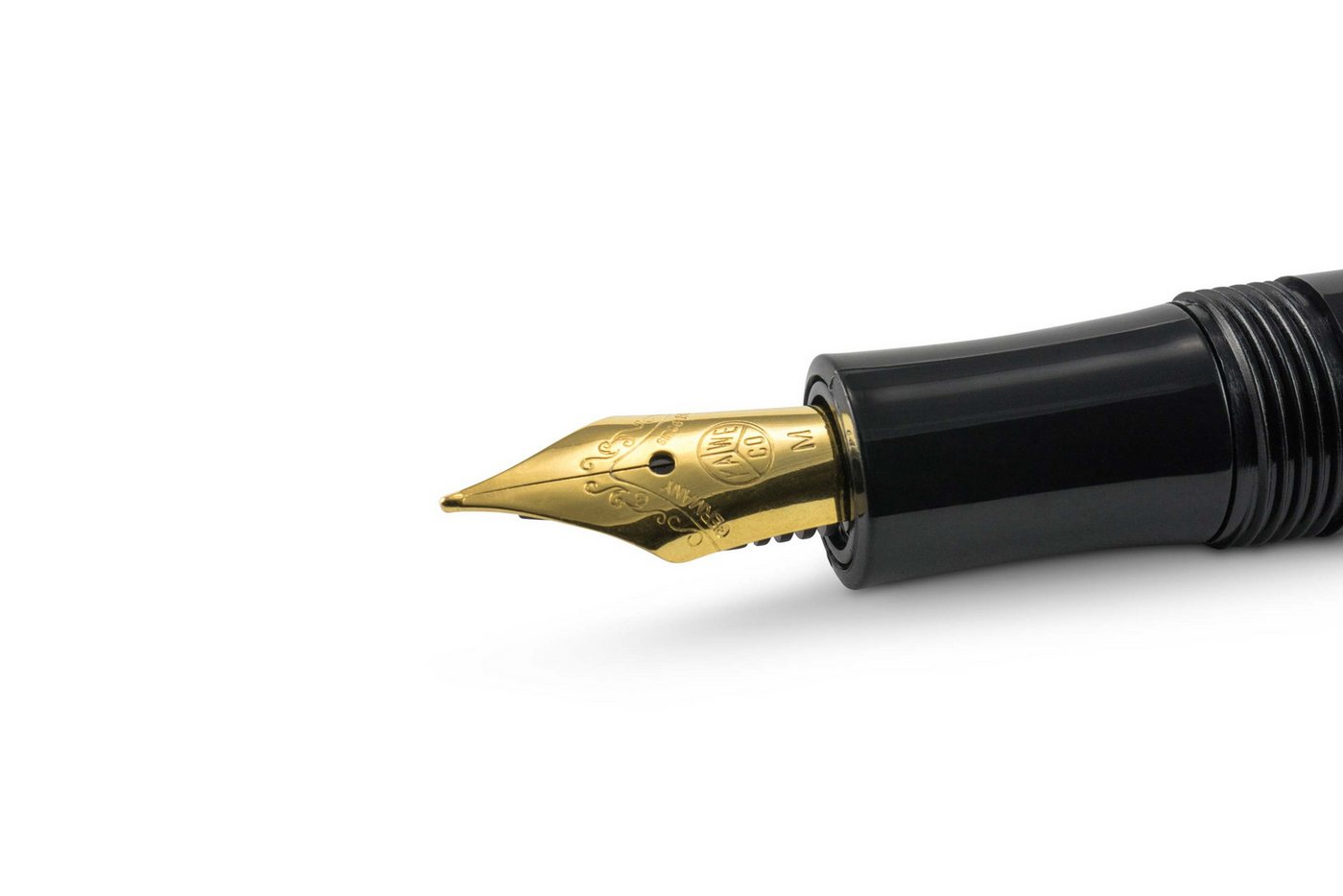 Kaweco Füllfederhalter Kaweco CLASSIC Sport Füllhalter Schwarz, Medium vergoldet Bild 2