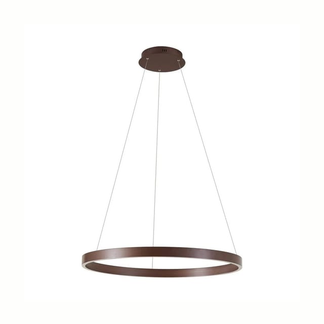 Lucande LED Yonam 10042393 Dimmbar Modern in Braun aus Metall 1-flammig Wohnzimmerleuchte