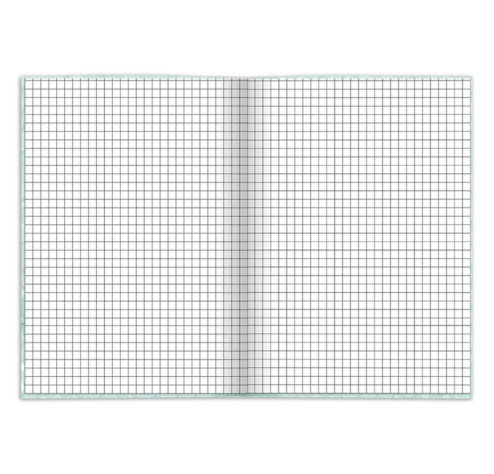 RNK Verlag Notizbuch Notizbuch Axolotl DIN A5 kariert Hardcover 96 Blatt, 96 Blatt, kariert, Hardcover, 70 g/m²
