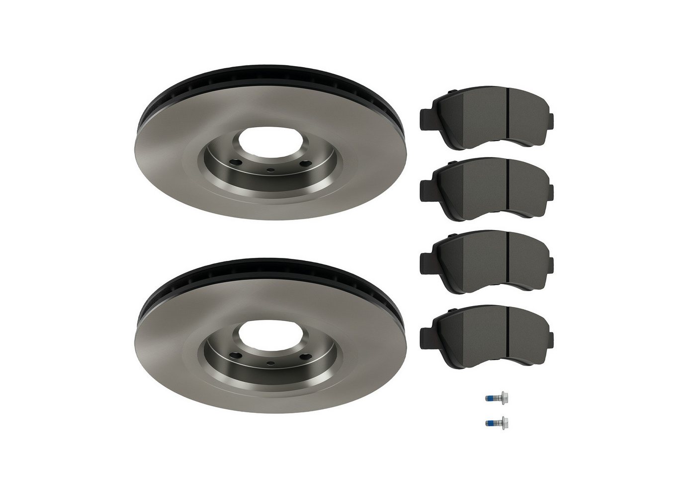 maXpeedingrods Bremsbelag, Bremsscheiben Bremsbeläge Vorne For Citroen C2 C3 Picasso C4 Cactus Bild 2