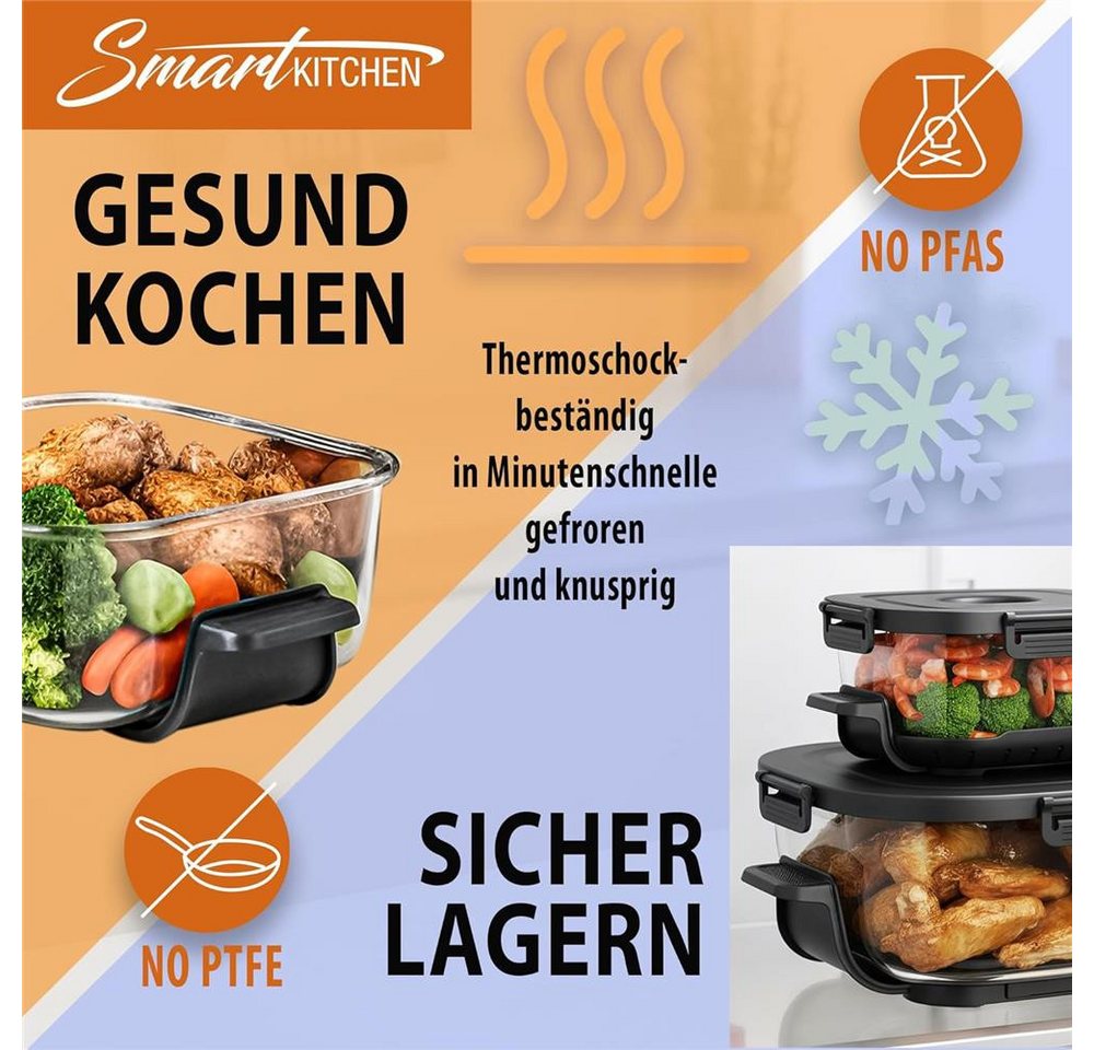 Telewelt Heißluftfritteuse 4-in-1 Air Fryer, Mit Temperatursteuerung, Timer und automatischer Abschaltung Bild 3