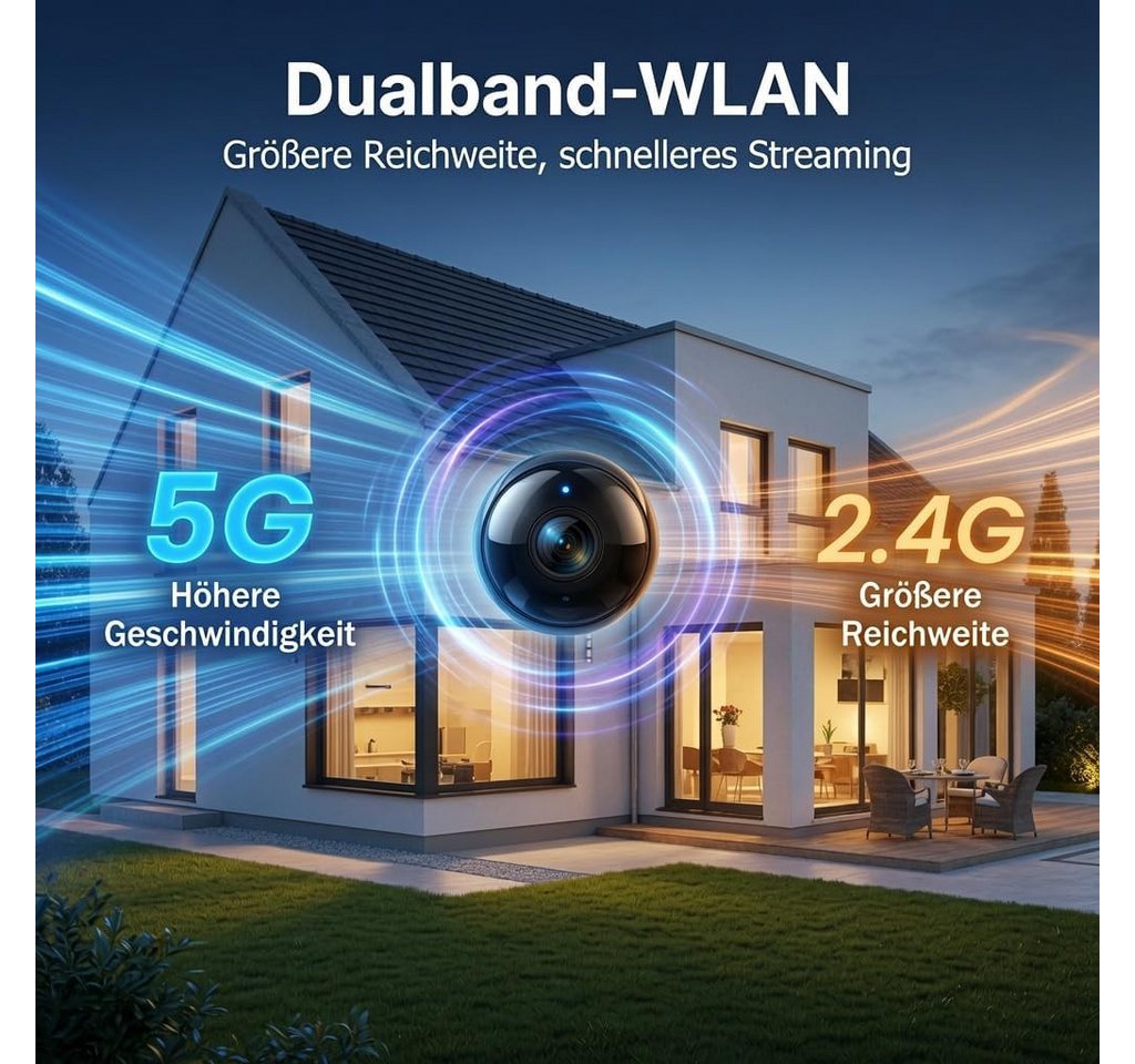 SpionProfi Überwachungskamera Wifi Mini Kamera 5G Wlan mit Nachtsicht und Bewegungsmelder (1-tlg., Mini Cam Live IP Überwachungskamera mit kostenloser App) Bild 3