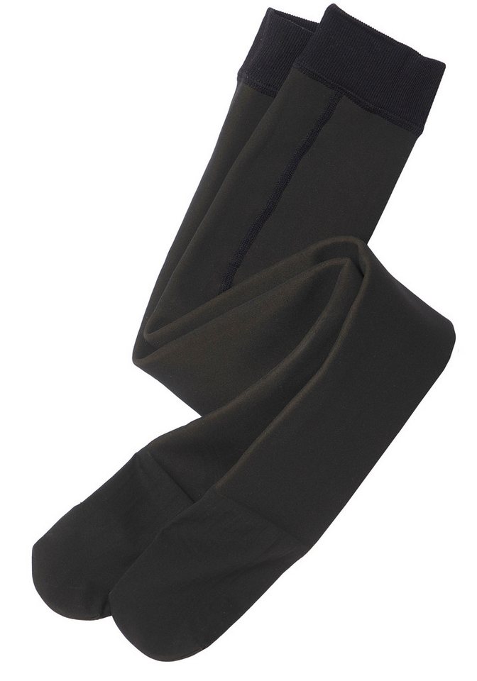H.I.S Thermostrumpfhose gefütterte Kinderstrumpfhose, transparente Optik (1 St) innen mit Teddyfell