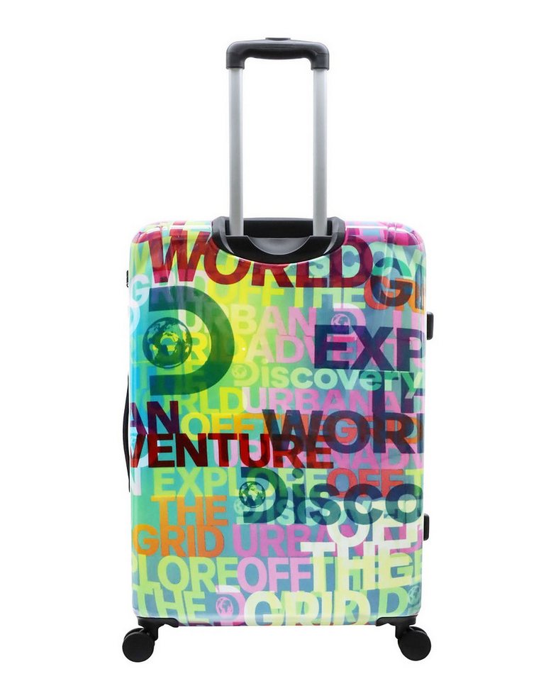 Discovery Hartschalen-Trolley Explore the World ABS/PC Trolley TSA Zahlenschloss Spinner 78 cm, 4 Rollen, integriertes TSA-Zahlenschloss