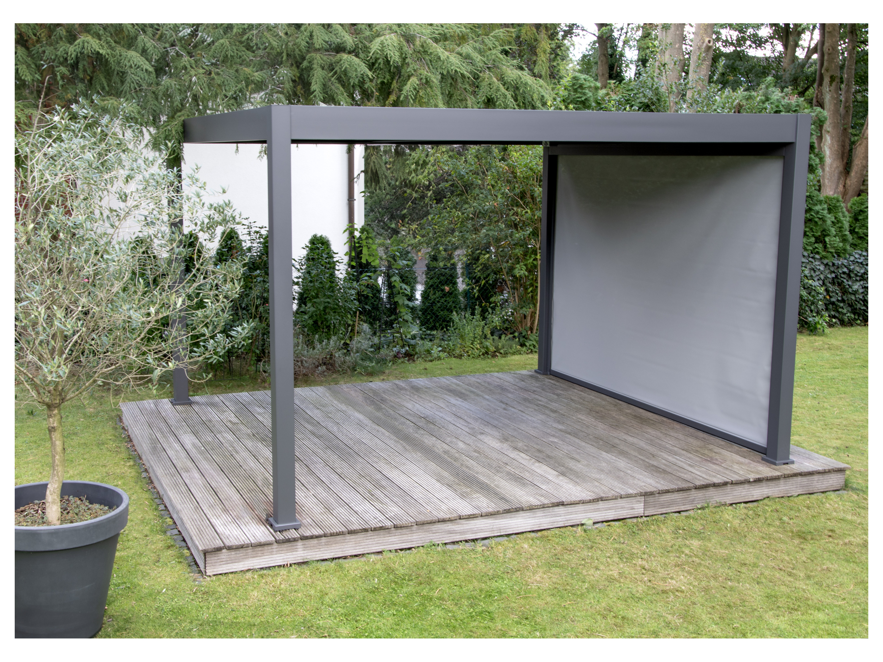 BELLAVISTA - HOME & GARDEN® Sonnen- & Sichtschutzrollo Oasis (300 cm, anthrazit) Bild 2