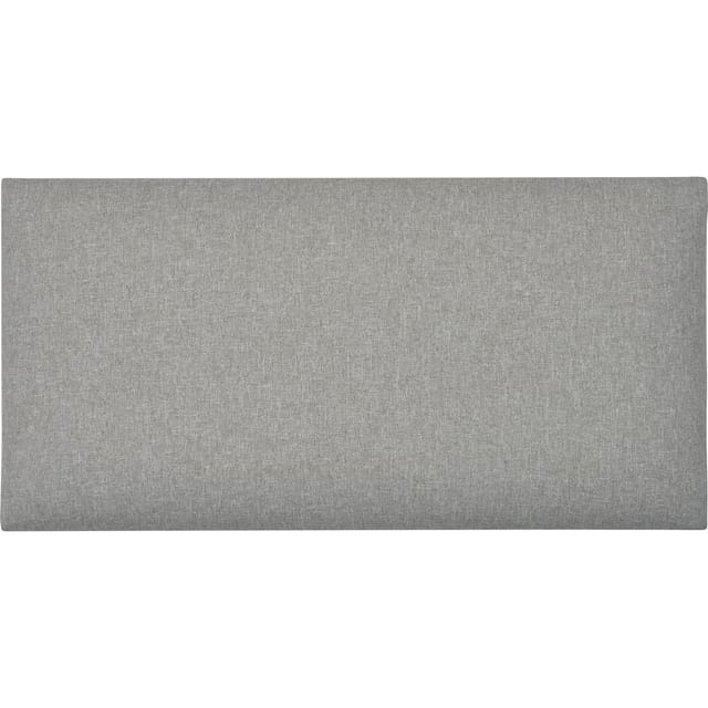 Wandkissen Rechteck 60 cm x 30 cm Hellgrau Struktur