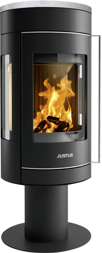 Justus Meva Kaminofen Speckstein Schwarz 5,5 kW
