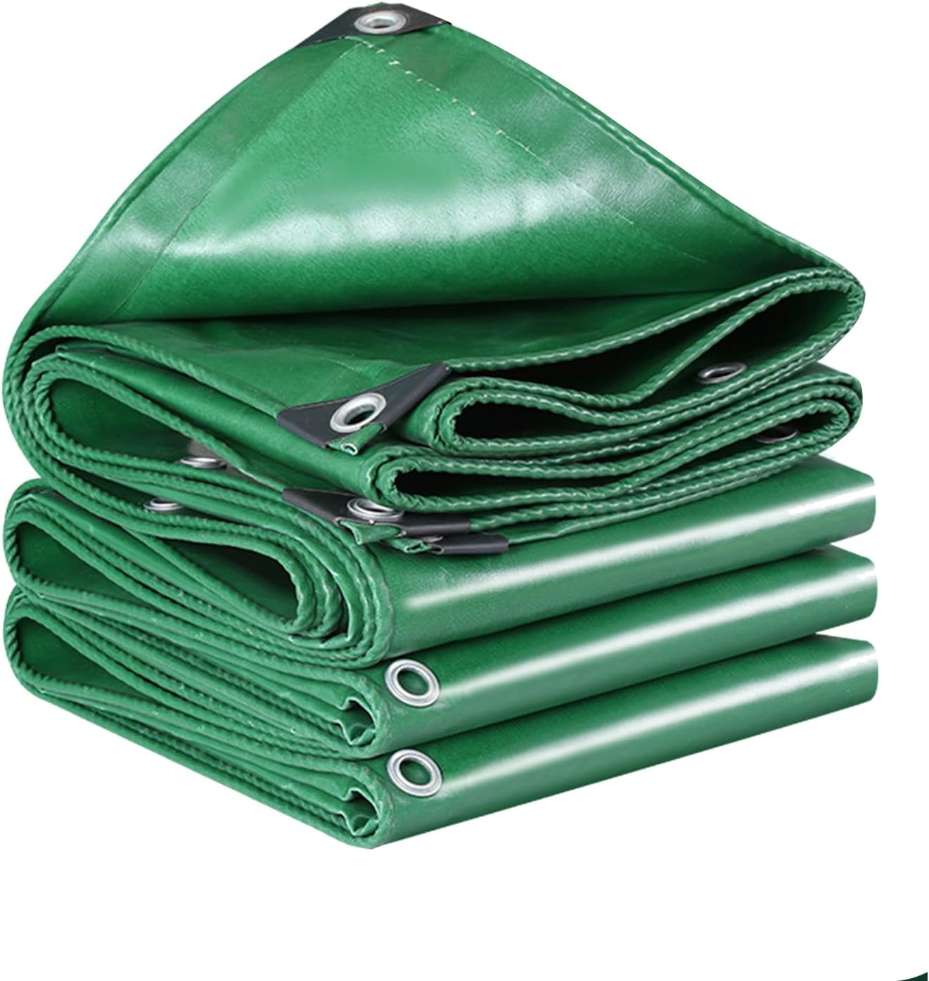 Bâche En Pvc Super Imperméable, 420 G/m², Avec Œillets Renforcés, Adaptée Au Mobilier, Verte (2 M X 2 M)