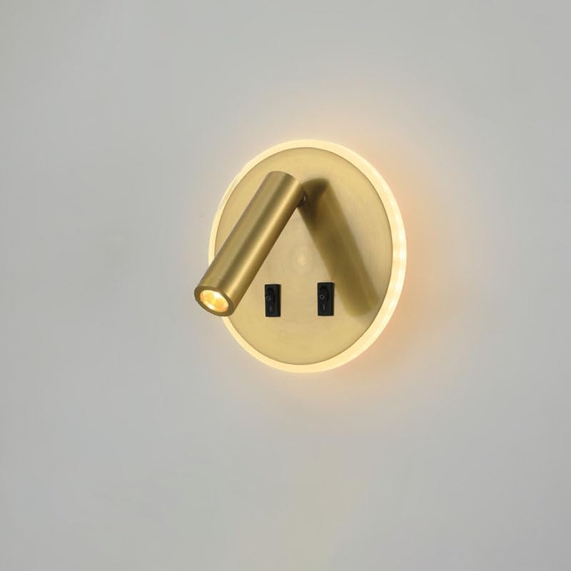 Lampe De Lecture Led Avec 2 Interrupteurs, Applique Murale, Lampe De Lecture Réglable, Lampe De Chevet Pivotante 350°/90° Pour Chambre À Coucher