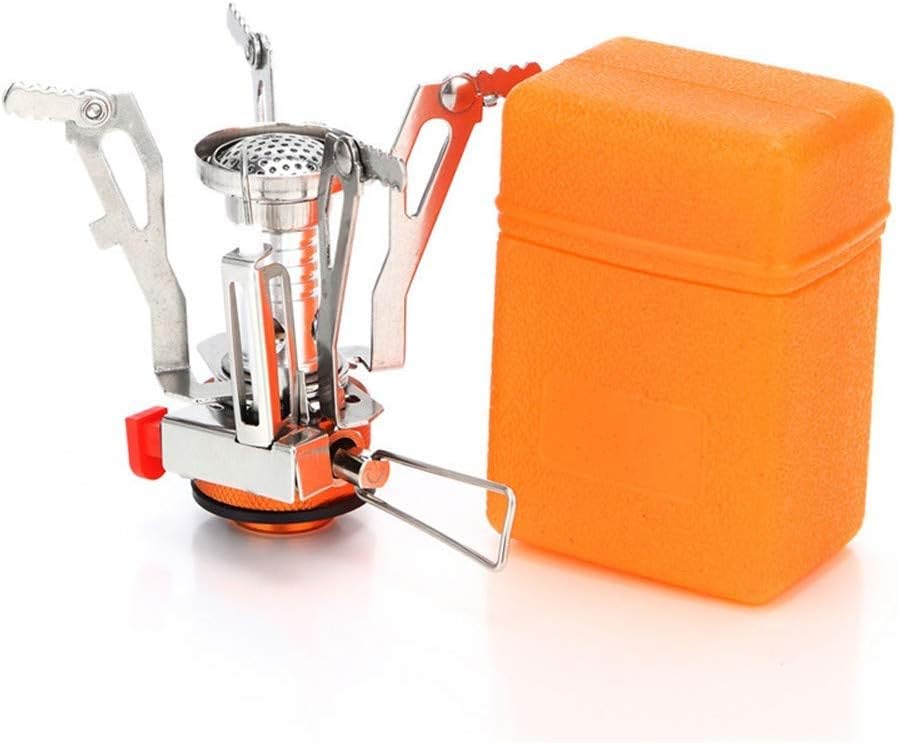 Réchaud De Camping Portable Avec Allumage Piézoélectrique Et Support Stable, Idéal Pour La Cuisine En Plein Air Et Le Camping.