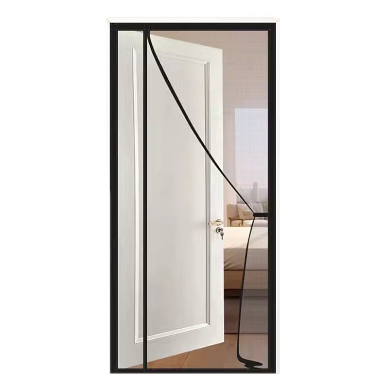 Moustiquaires Magnétiques Pour Portes Et Fenêtres – Fermeture Automatique, Maille Ultra-fine – Pour Une Aération Optimale. Noir. 90 X 210 Cm.