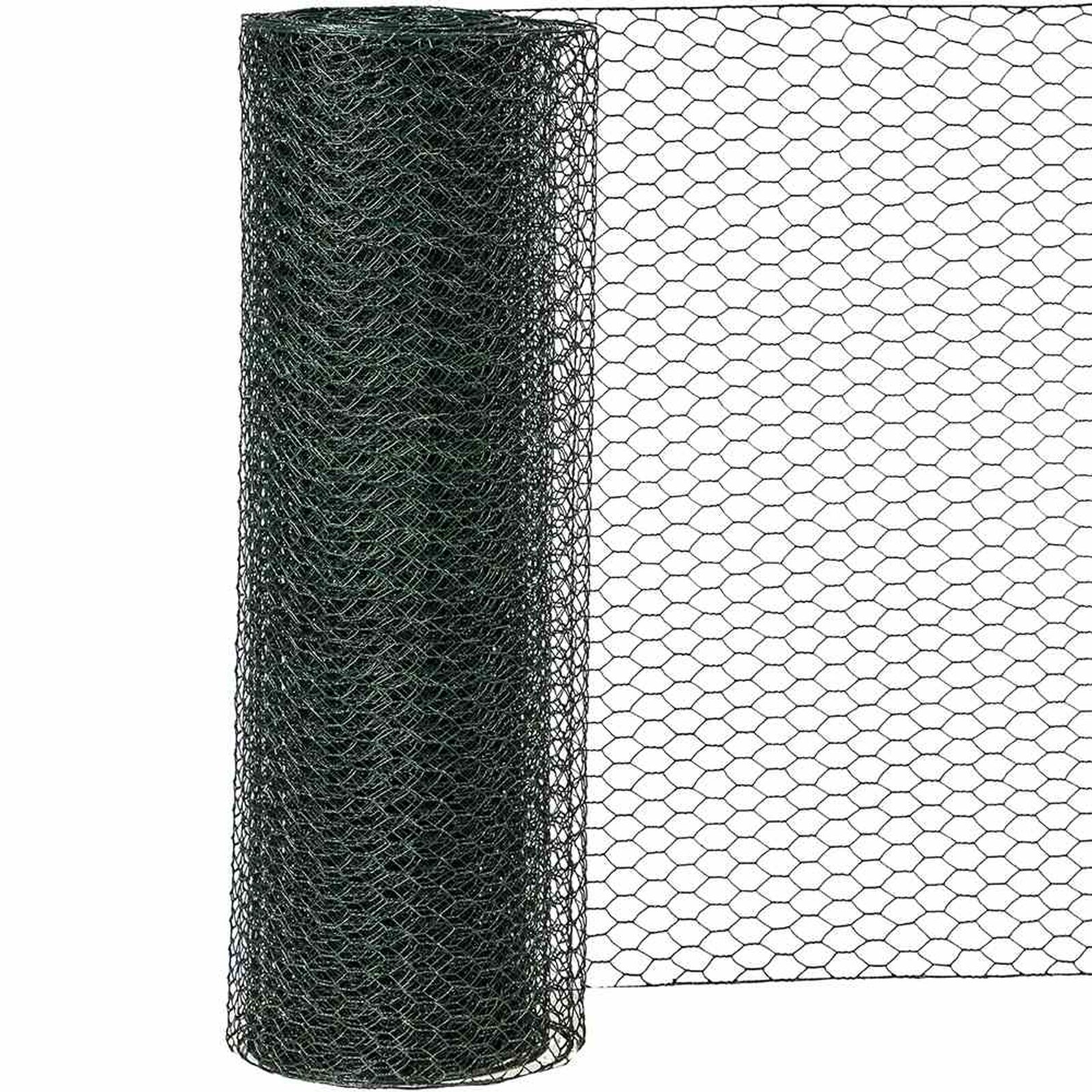 Sechseckgeflecht Pvc Grün 25/750 10 M