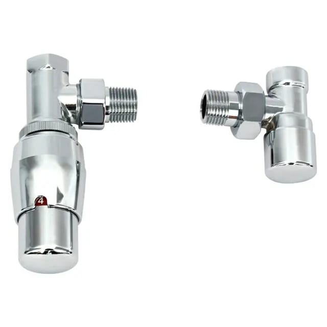 XIMAX Thermostat-Set »Royal«, BxHxL: 25 x 65 x 125 mm, chromfarben - silberfarben