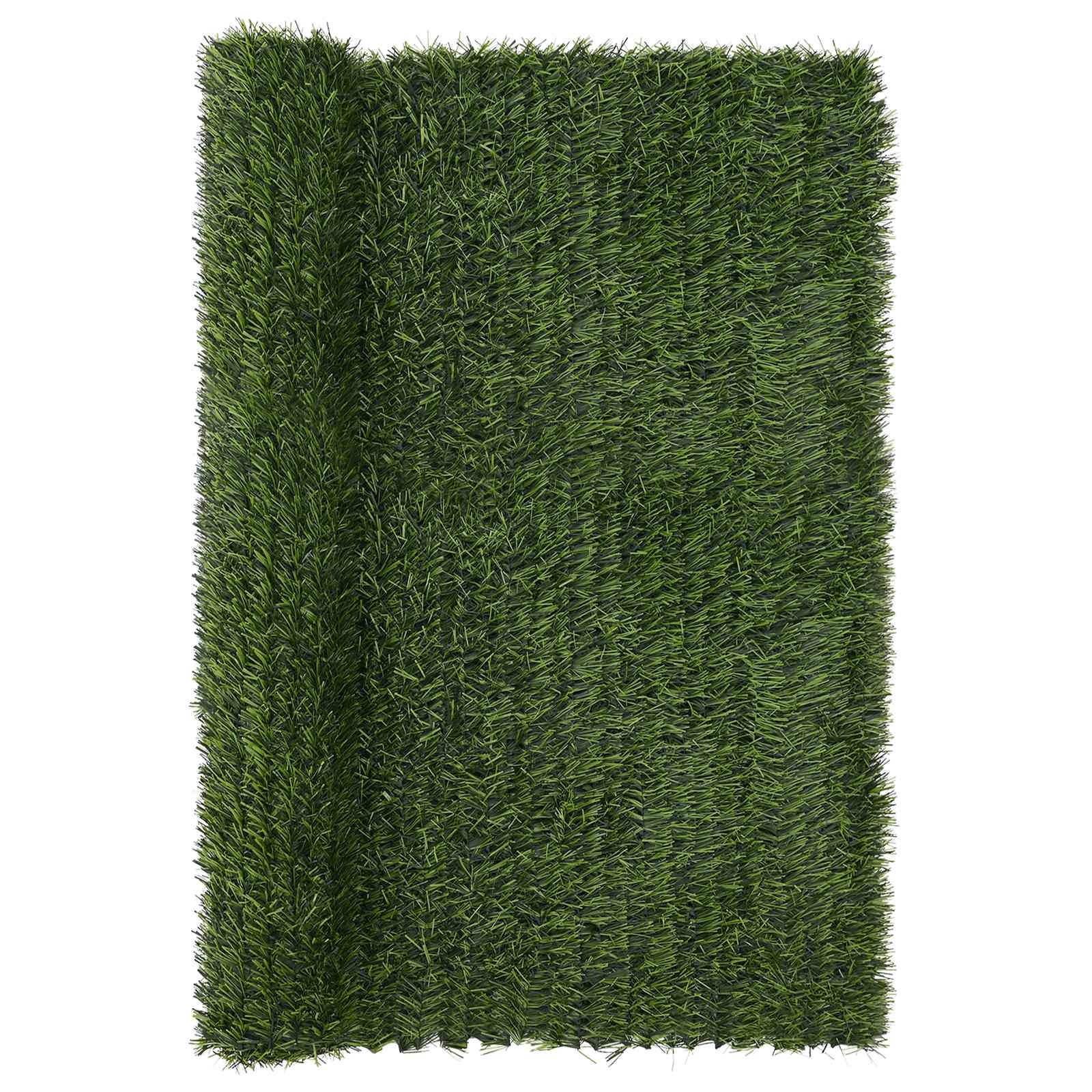 Vidaxl Artificial Fence Light Green 1.5 X 4 M Pvc And Steel