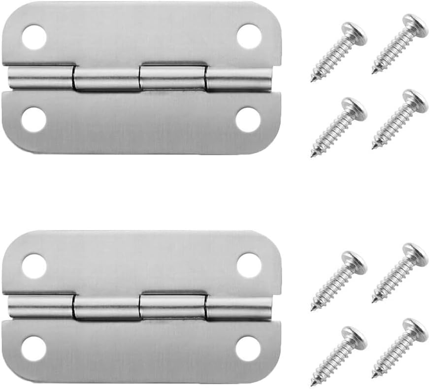 Lot De 2 Charnières De Refroidissement En Acier Inoxydable Avec Vis De Rechange Pour Glacière De Camping Igloo