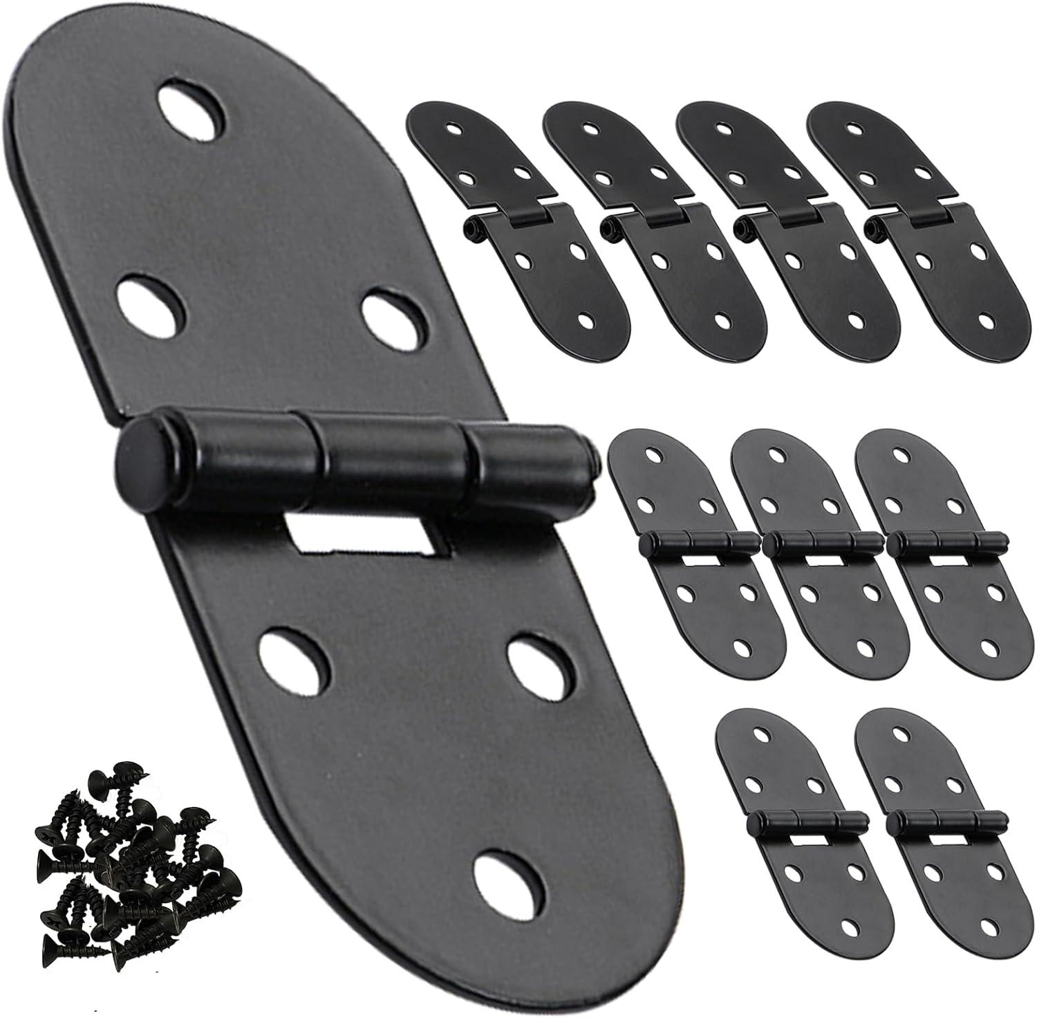 Charnière Pliante 80x30 Mm, Lot De 10 - 180 Degrés, Adaptée Au Bois, Idéale Pour La Maison, Le Bureau Et Les Projets De Bricolage.