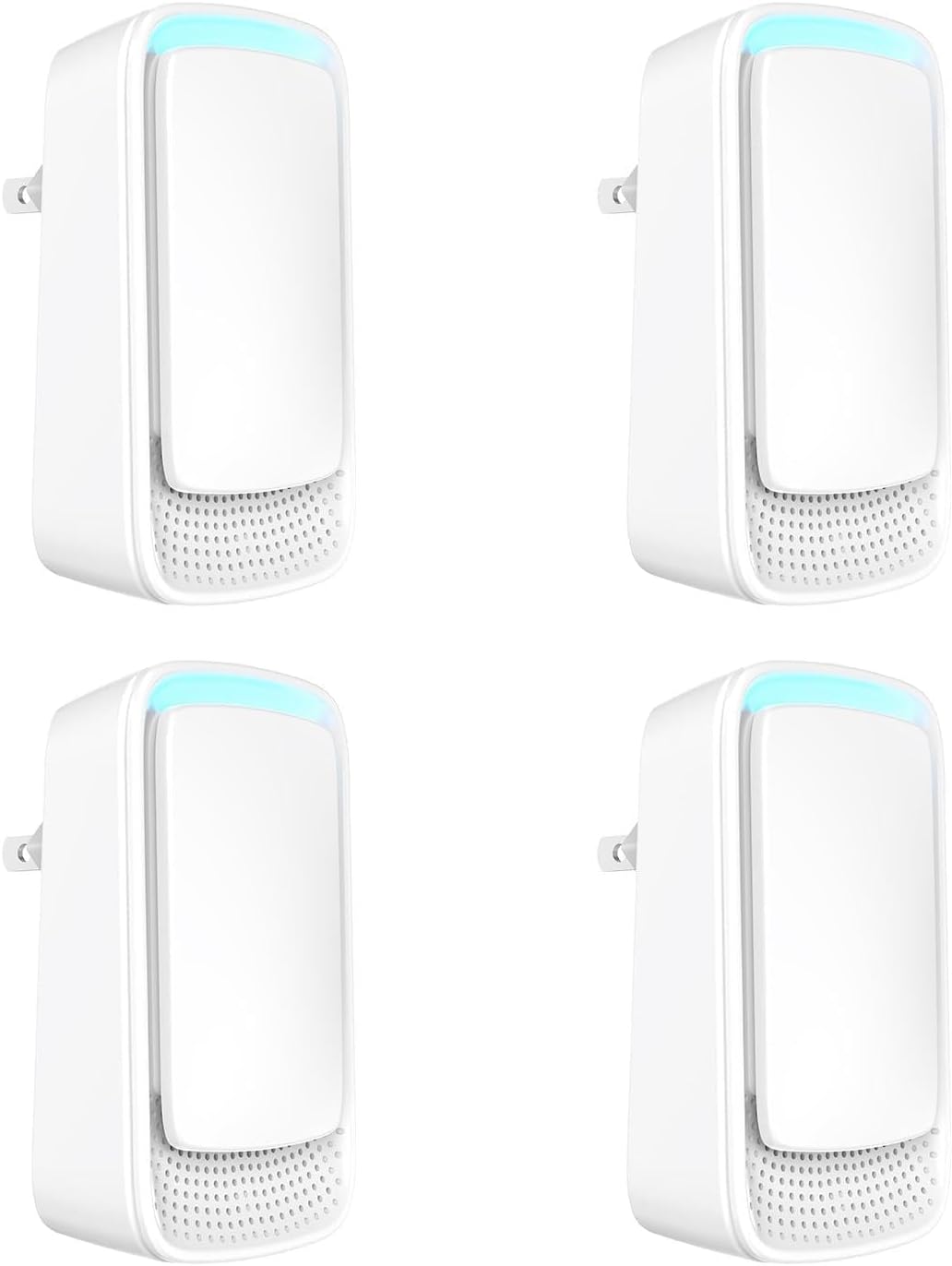 Ioniseur D'Air Enfichable — Purificateur D'Air À Ions Négatifs — Désodorisant Silencieux (lot De 4)